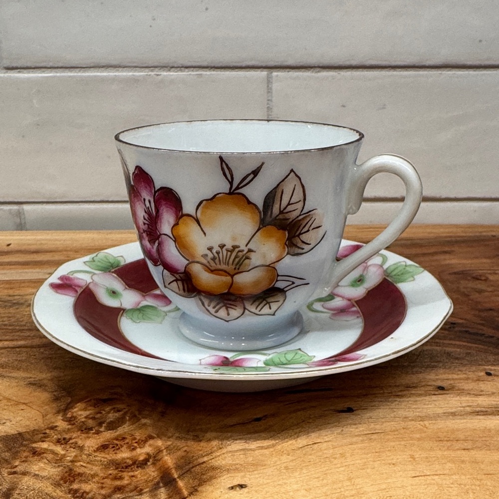 Vintage Blue and White Teacup